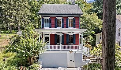 Circa 1836 Plank-Style Retreat with Cabin & Gardens