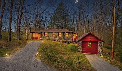 Two Stone Cottages on 2.26 Acres in the Pocono Mountains